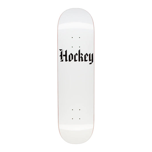 Hockey Skateboard Deck Stone White 9.0" x 33.254"