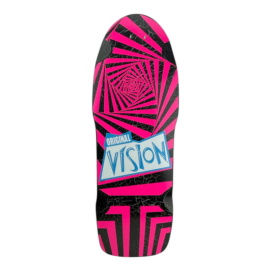 Vision Skateboard Deck Crackle Original Limited Black/White 10" x 30" Old School