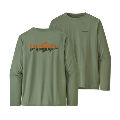 Patagonia M's L/S Capilene Cool Daily Fish Graphic Shirt