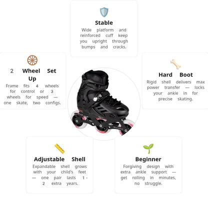 Powerslide Khaan Jr Pro Kids Skates