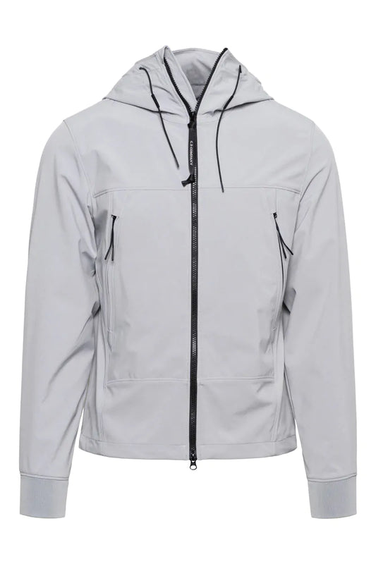 Cp Company S/S Goggle Soft Shell In Drizzle Grey