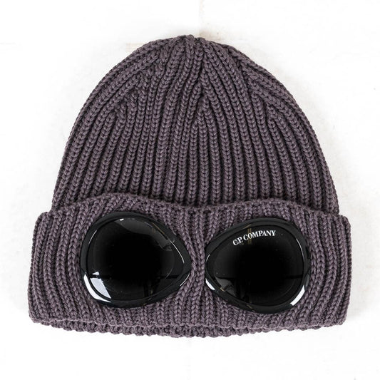 Cp Company Chunky Goggle Beanie Violet