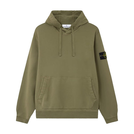 [Stone Island] Malfile Fleece "Old" Effect Hooded Sweatshirt