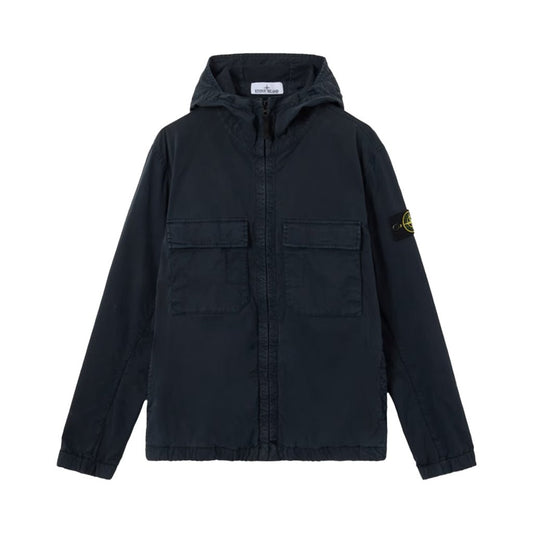 [Stone Island] Stretch Cotton Twill Hooded Jacket